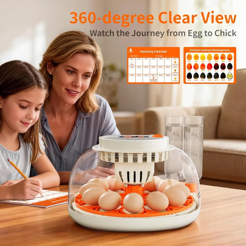 APDOE Egg Incubators for Hatching Eggs, emperature and Humidity Control